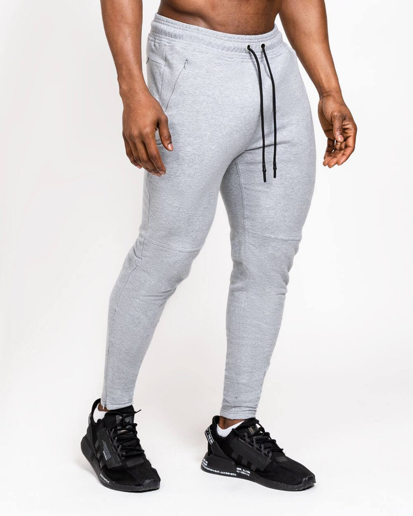 Rated Fitted Tapered Joggers (Grey) – Machine Fitness